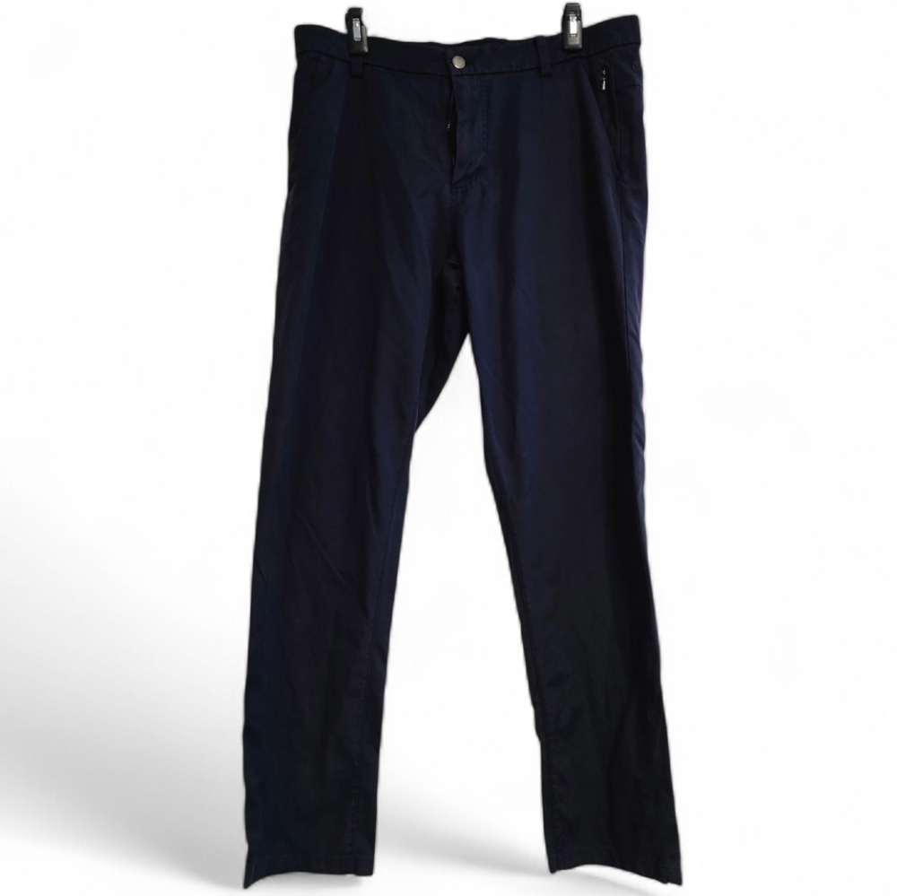 lululemon athletica Men's Navy Blue ABC Pants Classic Fit Size 34 Waist